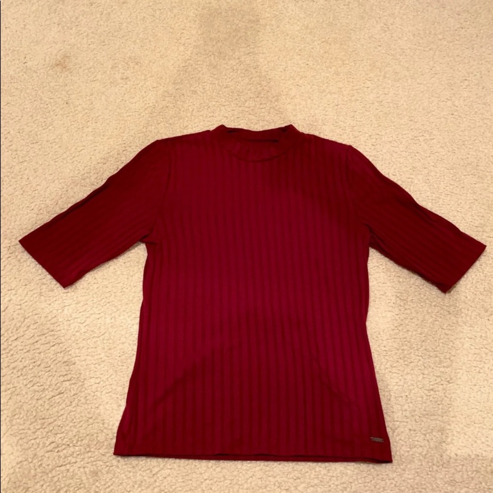 Hollister Mockneck Ribbed Shirt